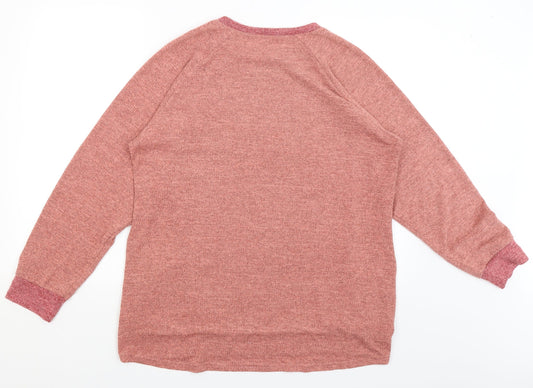Preworn Womens Pink Pullover Jumper Size XL