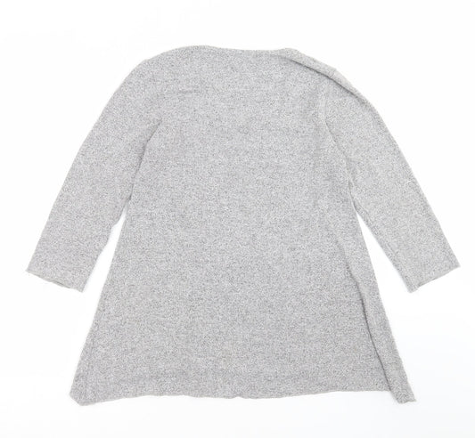 COIN 1804 Womens Grey Knit Pullover Jumper Size M
