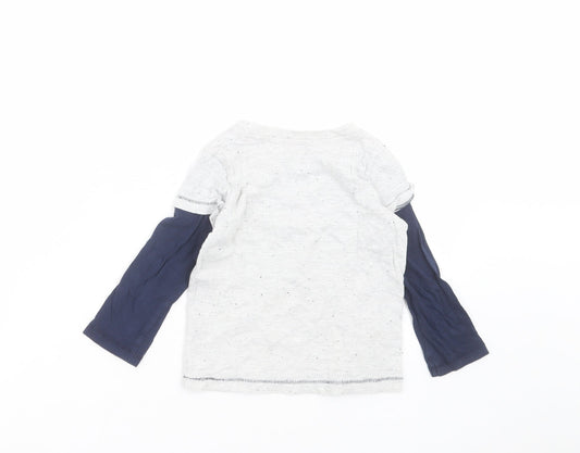 Matalan Boys Grey Basic T-Shirt Size 18-24 Months - high flyer