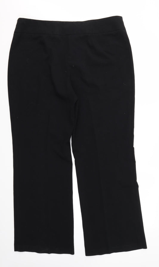 M&S Mens Black Trousers Size 18 L31 in
