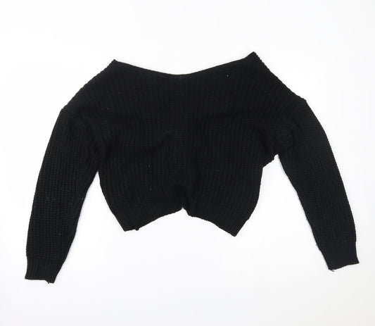 Preworn Womens Black Basic Blouse Size M