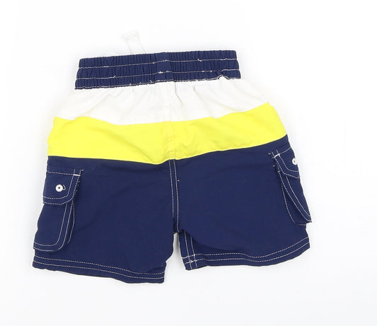 Mini Club Boys Multicoloured Striped Cropped Trousers Size 9-12 Months