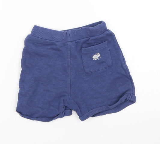 Marks and Spencer Boys Blue Cropped Trousers Size 12-18 Months