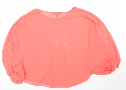 Little Mistress Womens Pink Basic Blouse Size 10