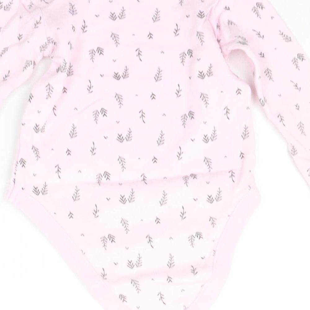 F&F Baby Pink Geometric Babygrow One-Piece Size 12-18 Months