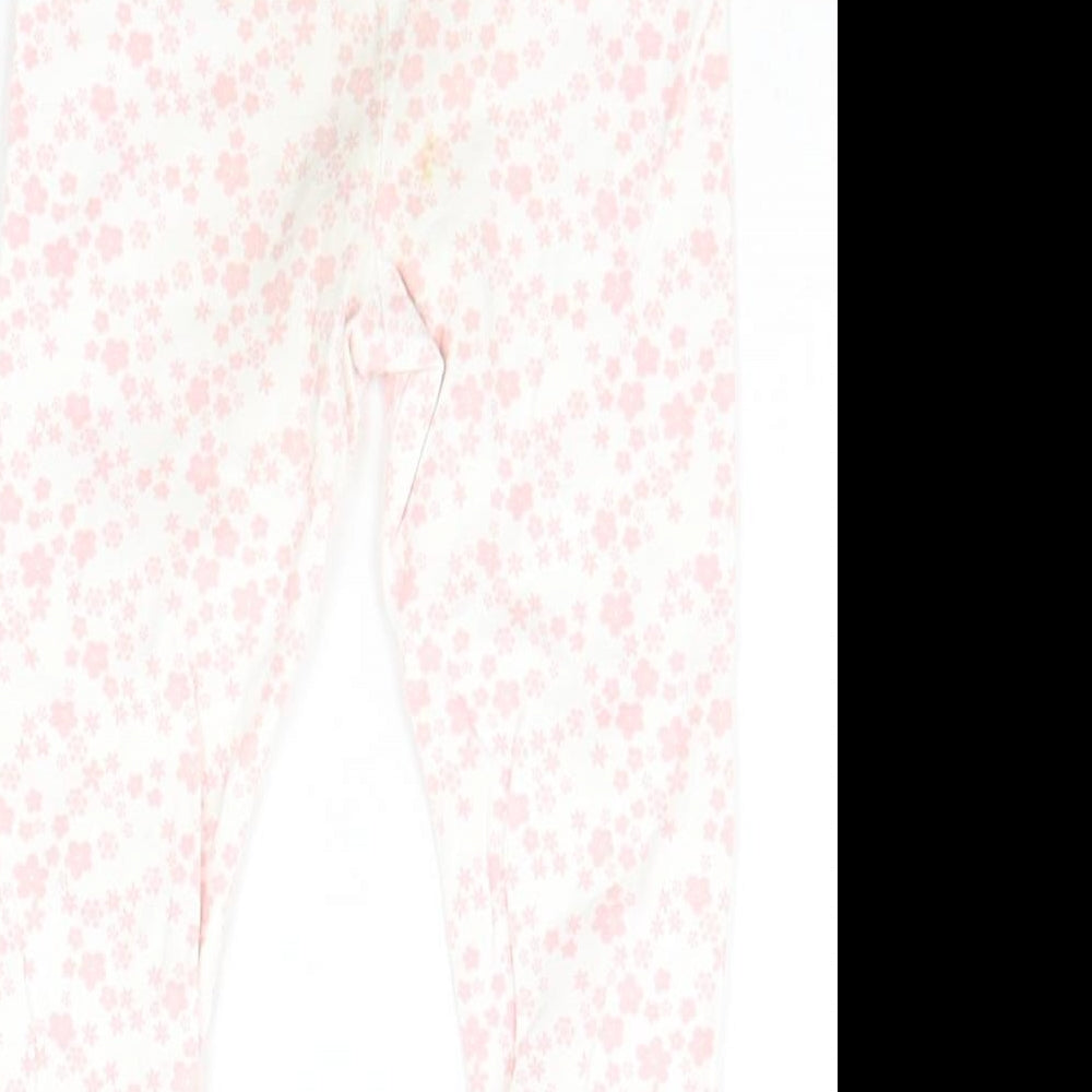George Baby White Flecked Jogger Trousers Size 9-12 Months
