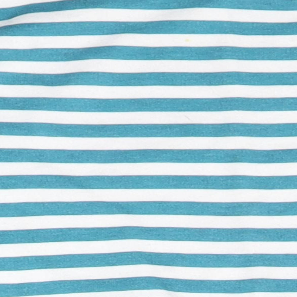 George Baby Blue Striped Basic T-Shirt Size 3-6 Months