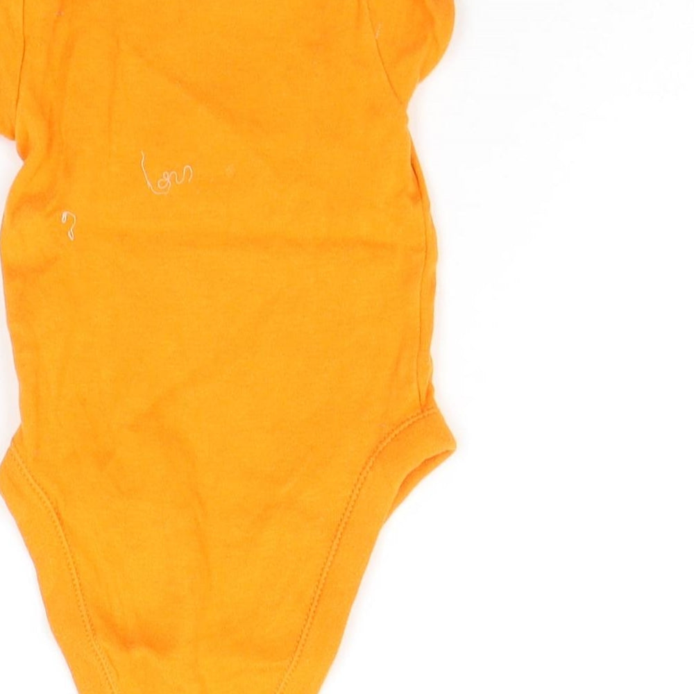 George Baby Orange Babygrow One-Piece Size 3-6 Months