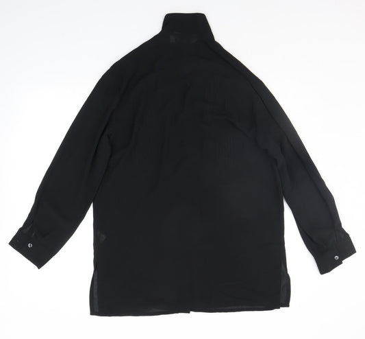 NEXT Womens Black Basic Button-Up Size 8