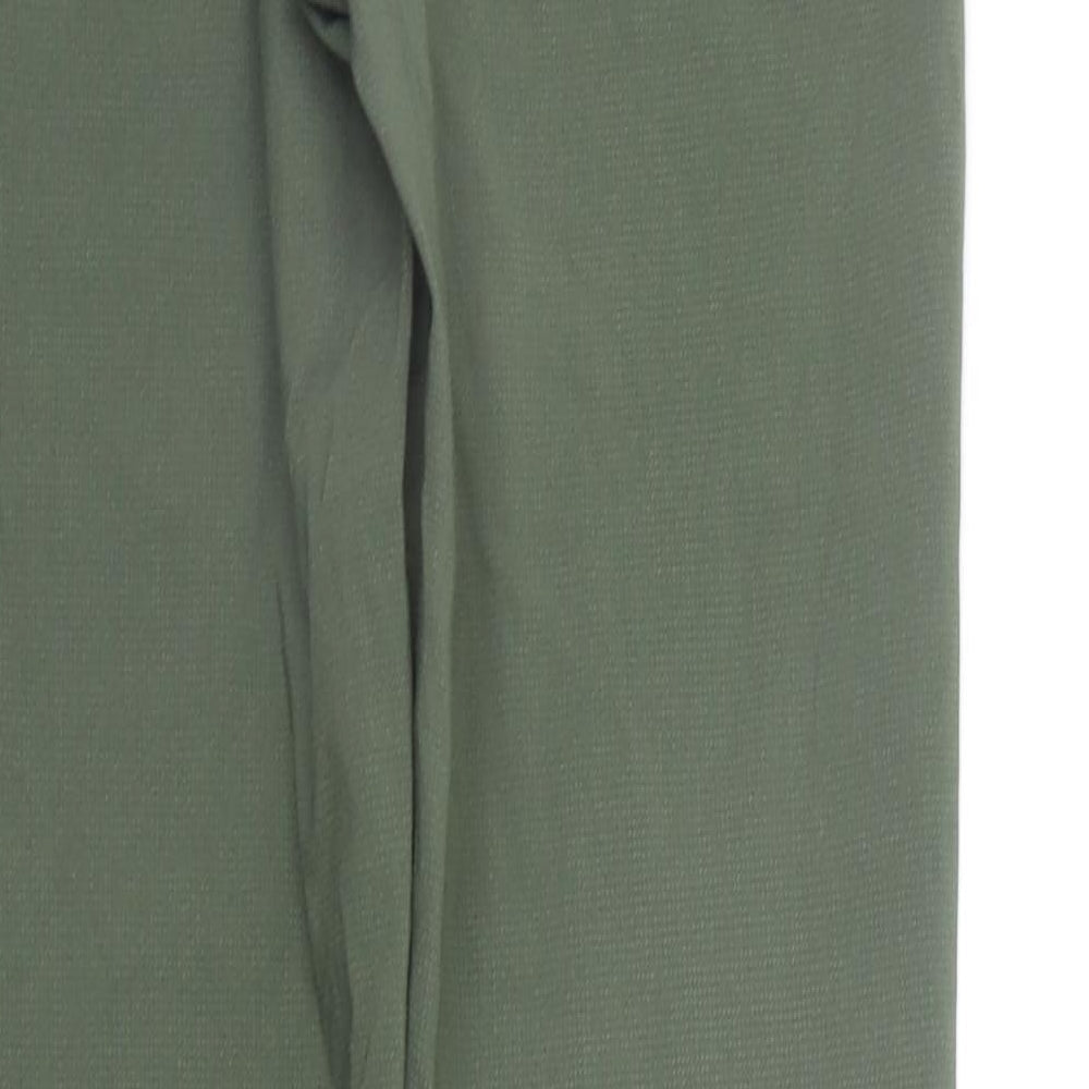 Preworn Womens Green Houndstooth Trousers Size L L28 in