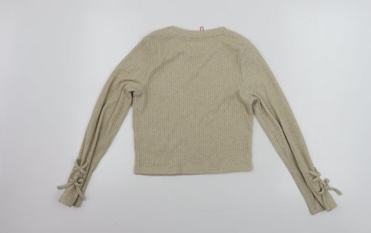 Matalan Girls Beige Pullover Jumper Size 12 Years