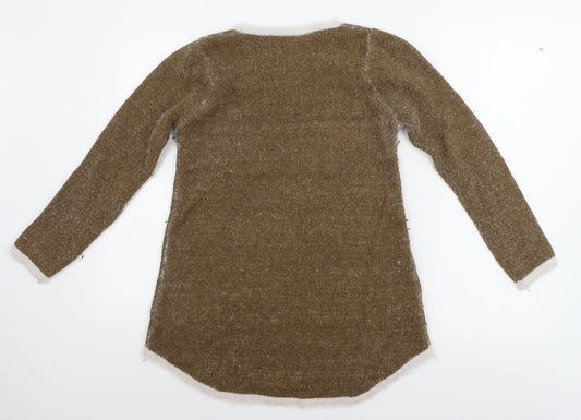 LIN.H.H. Womens Brown A-Line Size L