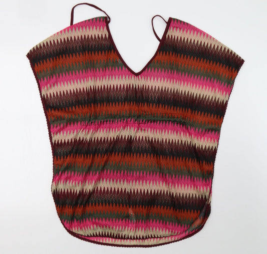 Primark Womens Pink Striped Tank Dress Size S - Beach Cover Up