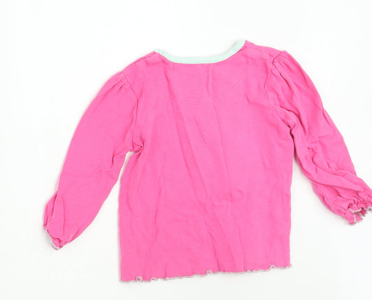 Mothercare Girls Pink Basic T-Shirt Size 2 Years