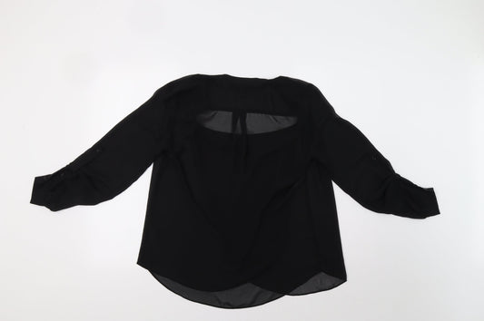 ASOS Womens Black Basic Blouse Size 10