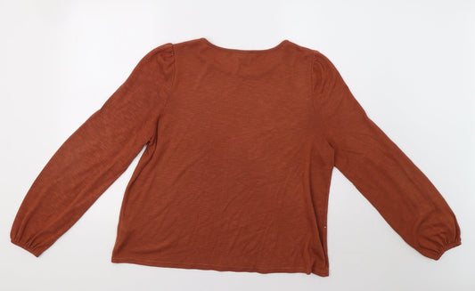 New Look Womens Brown Pullover Jumper Size L