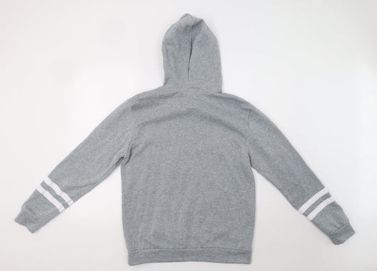 Preworn Womens Grey Pullover Hoodie Size L - Tik Tok