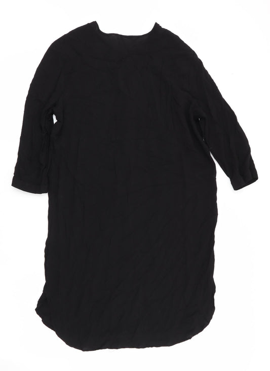 H&M Womens Black Shirt Dress Size 10 - Pullover Style