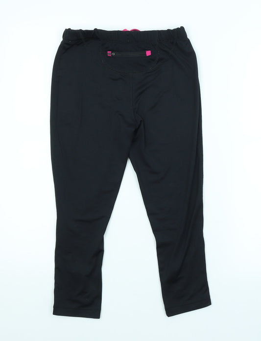ellesse Womens Black Compression Leggings Size 10 L20 in