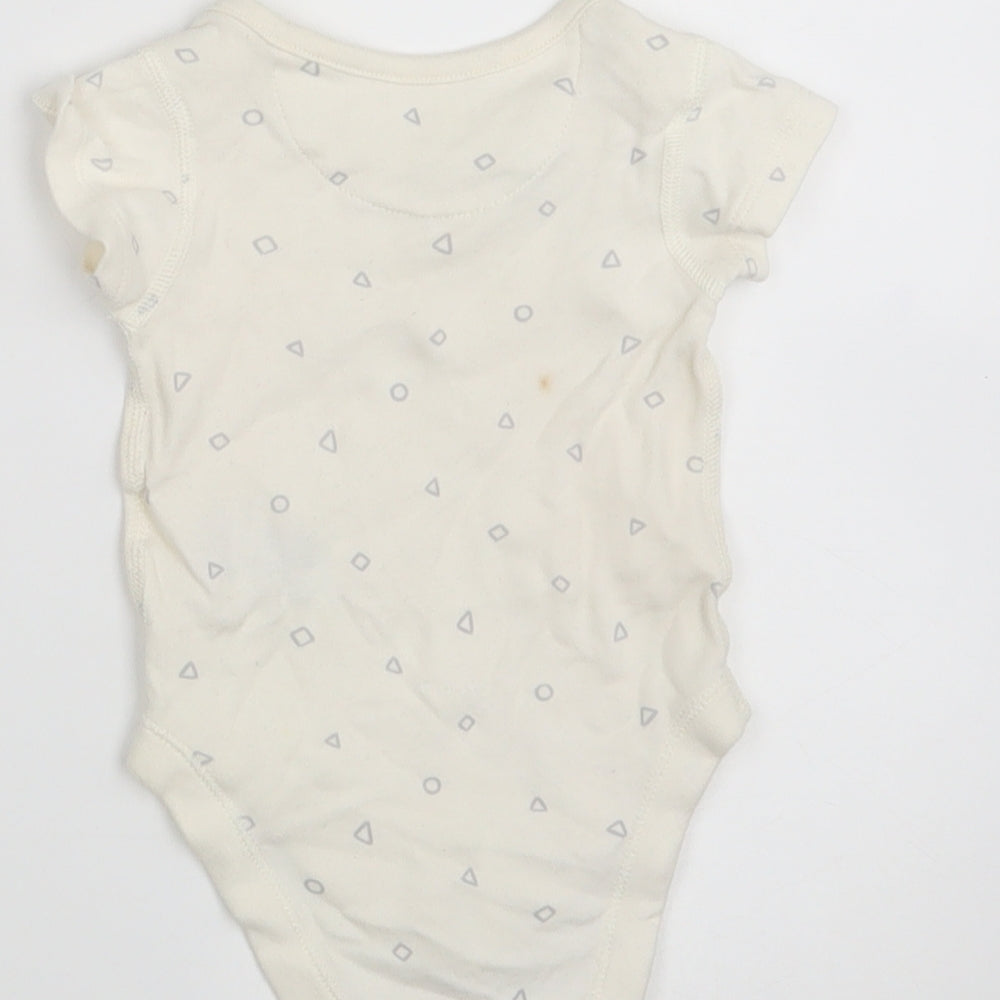 M&S Baby Ivory Polka Dot Leotard One-Piece Size 0-3 Months