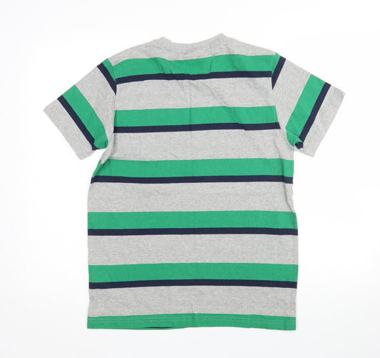 Lee Cooper Mens Multicoloured Striped   T-Shirt Size S