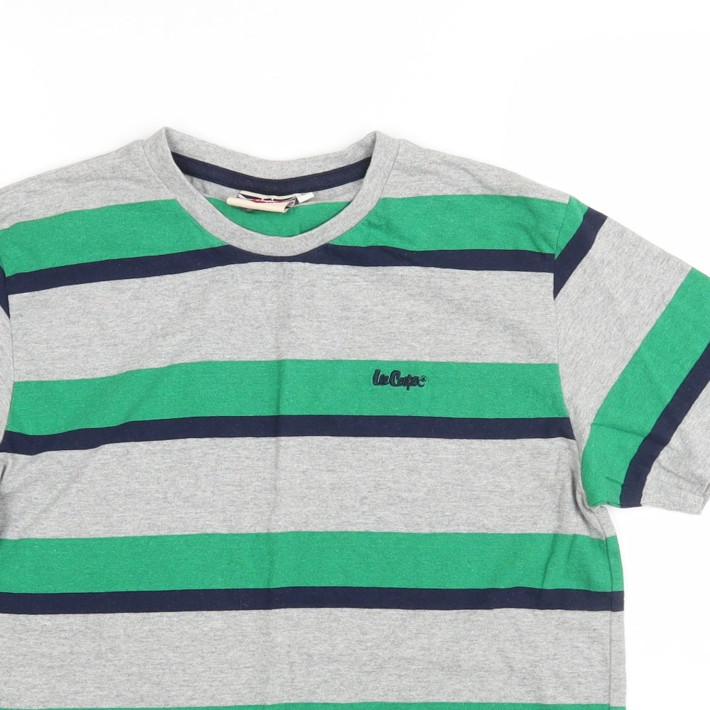 Lee Cooper Mens Multicoloured Striped T-Shirt Size S