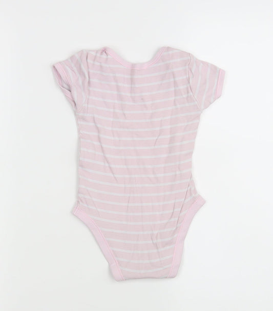 Matalan Girls Pink Striped Leotard One-Piece Size 12-18 Months