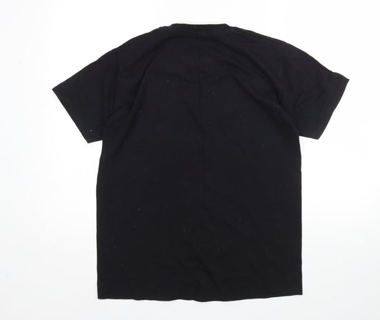 Fruit of the Loom Mens Black T-Shirt Size M