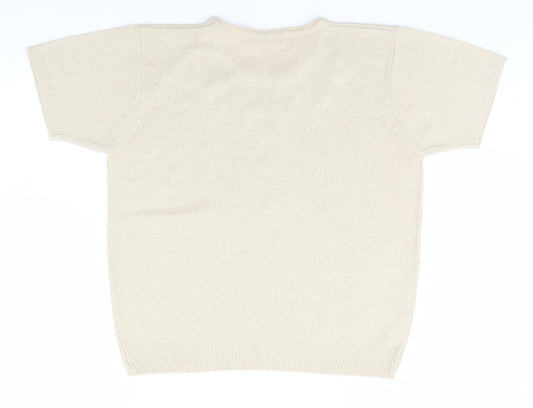 Berkertex Womens Beige Pullover Jumper Size 10