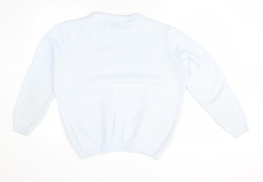 River Island Womens Blue Pullover Jumper Size L