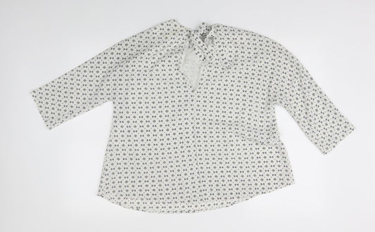 sweewe Womens White Basic Blouse Size S -