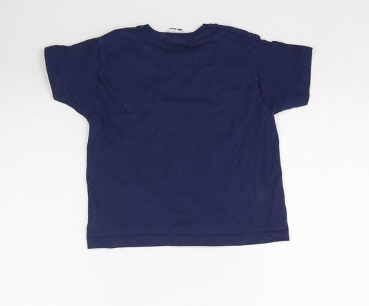 Fruit of the Loom Boys Blue Basic T-Shirt Size 3-4 Years