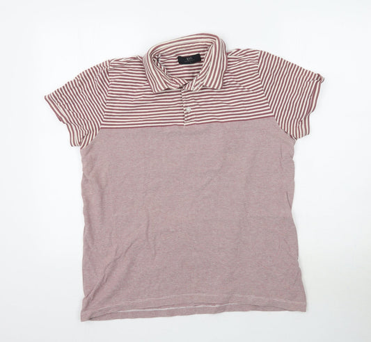 ACW85 Mens Purple Polo Size L