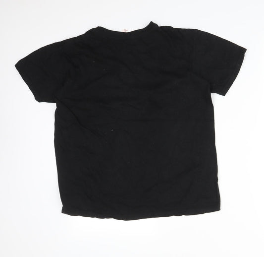 Club Womens Black Basic T-Shirt Size M - LA.