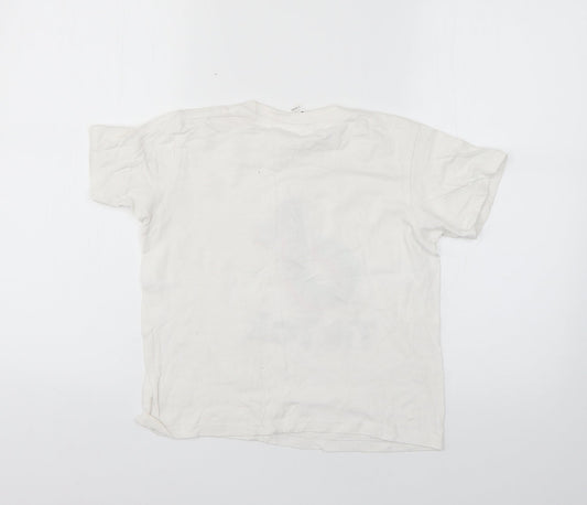 casual classics Girls White Basic T-Shirt Size 7-8 Years