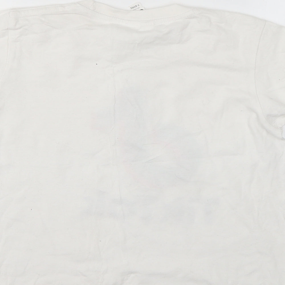 casual classics Girls White Basic T-Shirt Size 7-8 Years