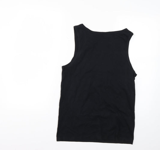 Gildan Mens Black T-Shirt Size S