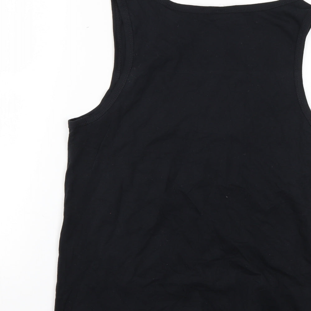 Gildan Mens Black T-Shirt Size S