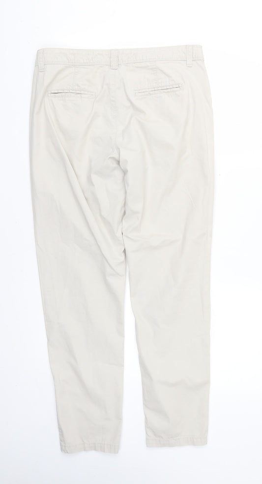 Marks and Spencer Womens Beige Trousers Size 10 L28 in