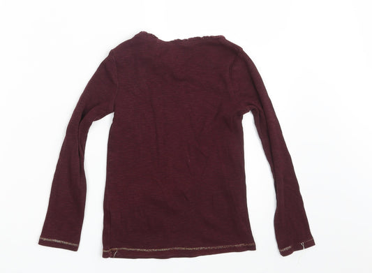 NEXT Girls Purple Pullover Sweatshirt Size 7 Years