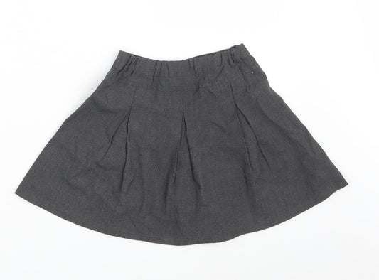 TU Girls Grey Mini Skirt Size 5 Years - School Wear