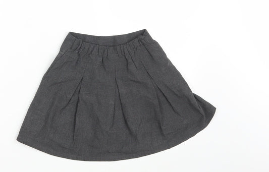 TU Girls Grey Mini Skirt Size 5 Years - School Wear