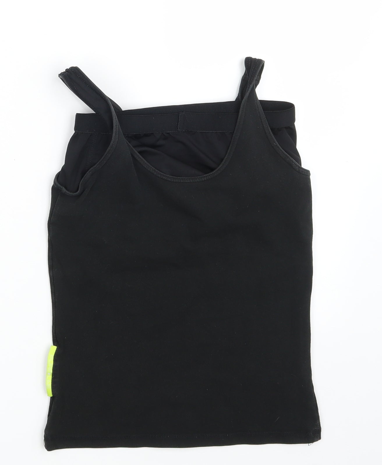 PURE LIME Womens Black   Cropped Tank Size S