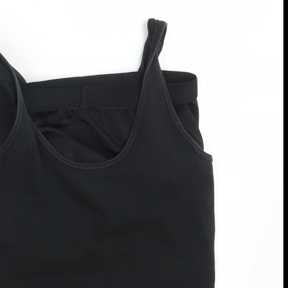 PURE LIME Womens Black   Cropped Tank Size S