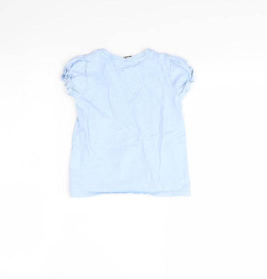 George Girls Blue Solid Cami Pyjama Top Size 4 Years - Frozen