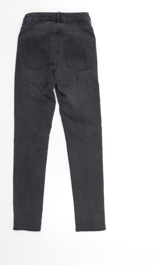 H&M Womens Black Denim Skinny Jeans Size 25 in L26 in