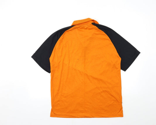 na internation Mens Orange Polo Size L