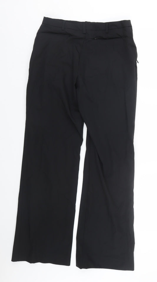 MNG Womens Black Trousers Size 14 L29 in