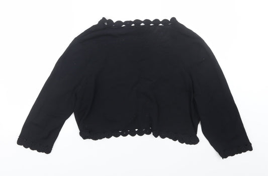 Wallis Womens Black Cape Jumper Size 20