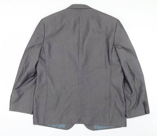 Greenwoods Mens Grey Jacket Suit Size 42